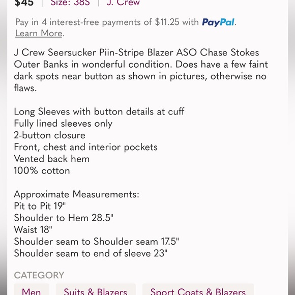 J Crew Ludlow Seersucker Blazer slim unstructured - Picture 12 of 12